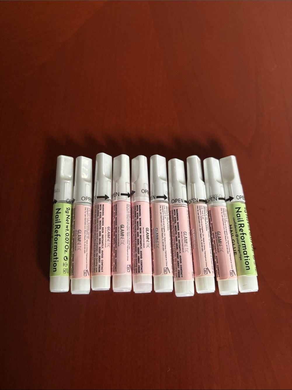 Reformation and Glamnetic Nail Glue Pens - (Pack of 10)